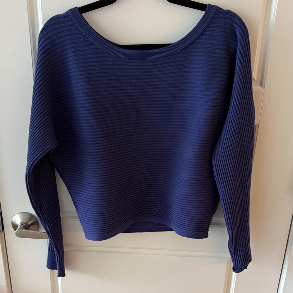 Open Edit Luxe Sculpt Rib Dolman Sleeve Sweater